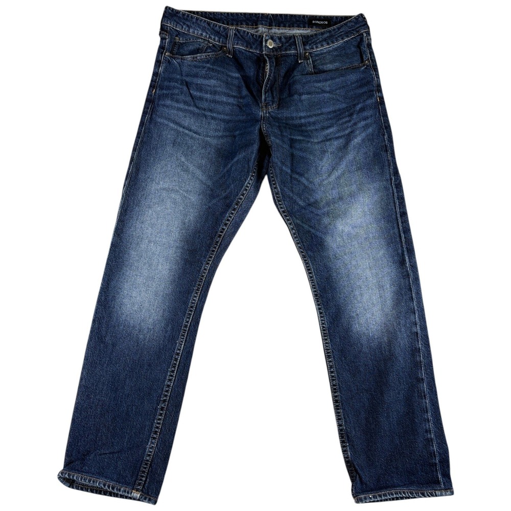 Bonobos Jeans Mens 34x29 Dark Blue Washed Straight Leg Workwear Western Denim